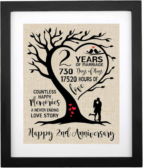 2 Year of Marriage Decoration Gift
